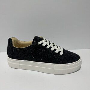 Betsey Johnson Womens Sidny Sneaker Black Size 8 M